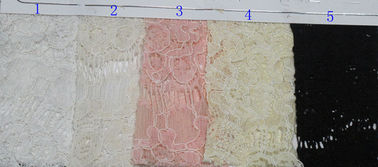 Tessuto legato con corde solubile in acqua, tessuto di cotone di nylon elastico CY-LW0716 del pizzo del ciglio fornitore