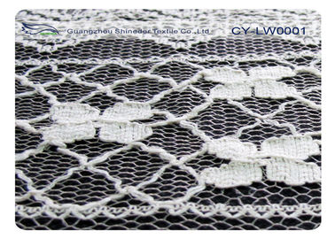 Cotone amichevole CY-LW0001 del nylon 70% di Eco 30% del tessuto di nylon del pizzo del cotone del vestito fornitore