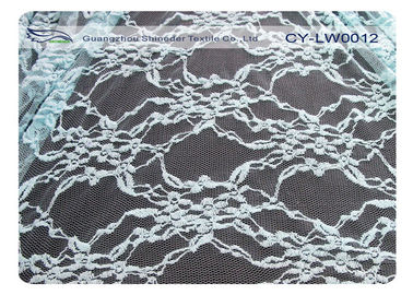Tessuto di maglia di nylon smerlato bene durevole del pizzo del cotone, tessuto CY-LW0012 del pizzo della biancheria intima fornitore