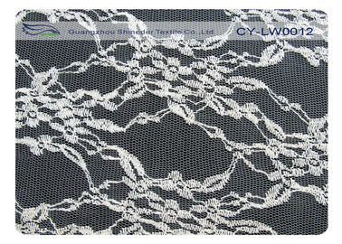 tessuto del pizzo smerlato nylon del cotone di larghezza di 150cm per i vestiti da sposa CY-LW0012 fornitore