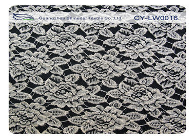 Tessuto di nylon del pizzo del cotone respirabile, OEM del tessuto del pizzo del fiore/ODM CY-LW0016 fornitore