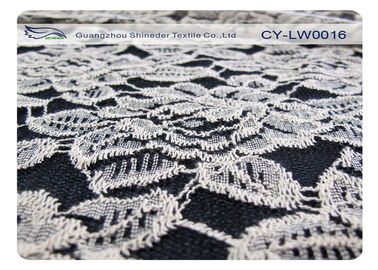 Tessuto di nylon del pizzo del cotone respirabile, OEM del tessuto del pizzo del fiore/ODM CY-LW0016 fornitore