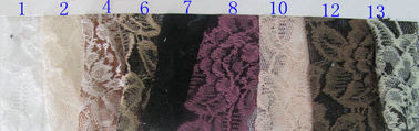 Tessuto di nylon del pizzo del cotone nero del fiore, nylon di 65% + cotone CY-LW0016 di 35% fornitore