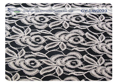 Il tessuto di nylon del pizzo del cotone elastico per Underdress nylon di 30% + cotone CY-LW0023 di 70% fornitore