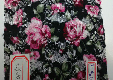 Tessuto stampato Digital meraviglioso del fiore per l'indumento, biancheria intima CY-LY0064 fornitore