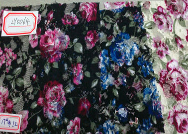 Tessuto stampato Digital di forma del fiore contenuto a casa, dell'elastam e del nylon fornitore