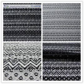Tessuto legato con corde del pizzo del cotone di nylon del jacquard per lo SGS BV del materiale dell'indumento il SUO CY-LW0788 fornitore