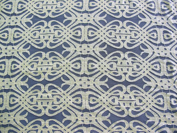 Tintura ecologica del cotone del voile del tessuto di nylon giallo del pizzo per la decorazione CY-DK0035 della tenda fornitore