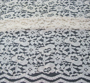 Rose di nylon del tessuto di maglia del pizzo del cotone ecologico larghezza CY-DK0025 di 150CM - di 145CM fornitore
