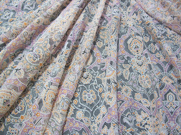 Burnout floreale colorato del tessuto del pizzo del poliestere del cotone da ogni parte di pizzo per signora Garment (CY-DK0040) fornitore