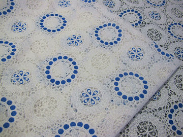 Burnout geometrico rosa del cotone del tessuto del pizzo del poliestere da ogni parte di pizzo per signora Clothes (CY-DK0041) fornitore
