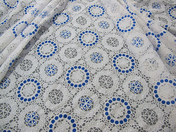 Burnout geometrico rosa del cotone del tessuto del pizzo del poliestere da ogni parte di pizzo per signora Clothes (CY-DK0041) fornitore
