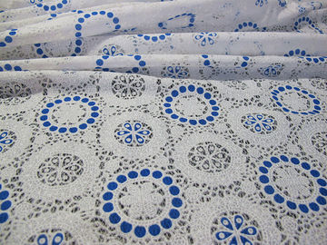 Burnout geometrico rosa del cotone del tessuto del pizzo del poliestere da ogni parte di pizzo per signora Clothes (CY-DK0041) fornitore