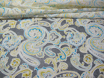 Pizzo stampato colorato di burnout della maglia del cotone del tessuto del pizzo del poliestere delle tecniche ditintura (CY-DK0042) fornitore