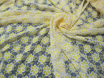 Tessuto affascinante stampato del pizzo del poliestere del cotone con da ogni parte di pizzo per signora Garment (CY-DK0021) fornitore