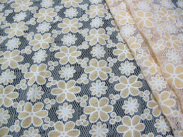 Tessuto affascinante stampato del pizzo del poliestere del cotone con da ogni parte di pizzo per signora Garment (CY-DK0021) fornitore
