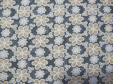 Tessuto affascinante stampato del pizzo del poliestere del cotone con da ogni parte di pizzo per signora Garment (CY-DK0021) fornitore