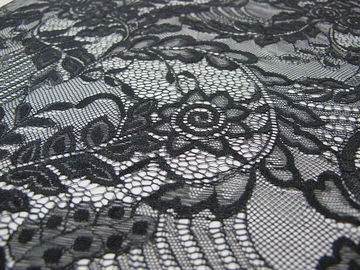 Tessuto vuoto leggero del tessuto del pizzo della foglia della garza 100%nylon nel mercato di Canton (CY-DN0007) fornitore