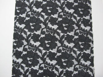 Materiale elastico grigio del pizzo del cavo/tessuto di cotone di nylon viscoso floreale CY-DK0011 fornitore