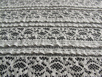 Tessuto ecologico dell'elastam del cotone del pizzo di allungamento, disposizione elastica beige CY-LW0220 del pizzo fornitore
