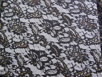 Tessuto di nylon metallico del pizzo amichevole di Eco per il nero CY-LW0219 dell'abito fornitore
