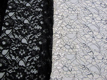 Tessuto legato con corde del pizzo della guipure, tessuto di nylon CY-LW0633 del poliestere Strizzacervelli-Resistente fornitore