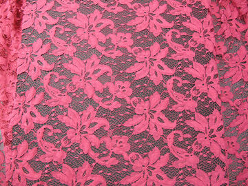 Azo di nylon del tessuto di maglia del pizzo del cotone arancio che tinge per l'indumento SYD-0001 delle signore fornitore