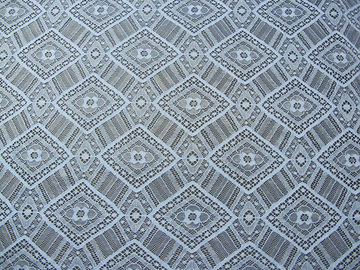 Maglia di nylon del tessuto del pizzo del cotone geometrico del blu reale per indumenti da letto SYD-0004 fornitore