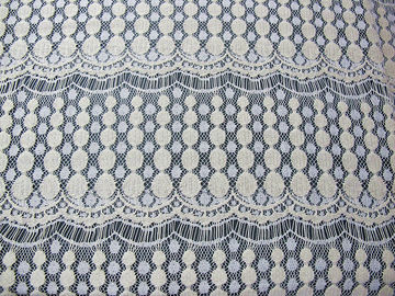 Avorio di nylon SYD-0006 solubile in acqua della disposizione del tessuto del pizzo del cotone del vestito dalle signore fornitore