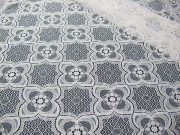 Avorio di nylon tricottato del tessuto del pizzo del cotone di Tulle per il pigiama SYD-0007 ecologico fornitore