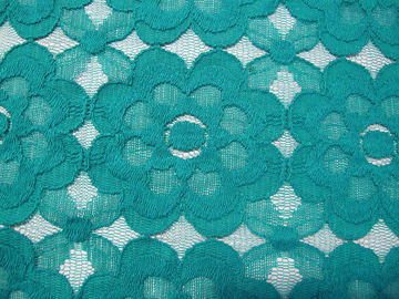 SGS SYD-0008 del CE amichevole di Eco della bella del cotone del pizzo maglia di nylon verde del tessuto fornitore