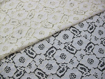 Tessuto di nylon del pizzo del cotone verde della guipure della menta/tessuto da arredamento SYD-0010 fornitore