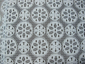 Materiale di nylon del vestito da progettazione del fiocco di neve del tessuto del pizzo del cotone del blu reale fornitore
