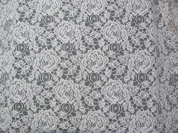 Bianco di nylon del tessuto del pizzo del fiore del cotone amichevole di Eco per il ODM dell'OEM della blusa fornitore
