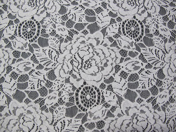 Bianco di nylon del tessuto del pizzo del fiore del cotone amichevole di Eco per il ODM dell'OEM della blusa fornitore
