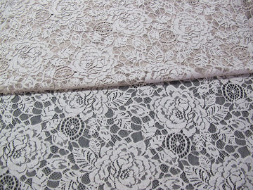 Bianco di nylon del tessuto del pizzo del fiore del cotone amichevole di Eco per il ODM dell'OEM della blusa fornitore