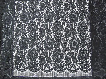 Materiale elastico grigio del pizzo del cavo/tessuto di cotone di nylon viscoso floreale CY-DK0011 fornitore