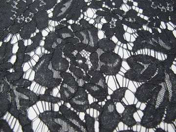 Materiale elastico grigio del pizzo del cavo/tessuto di cotone di nylon viscoso floreale CY-DK0011 fornitore