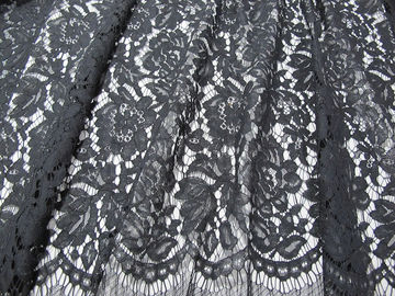 Materiale elastico grigio del pizzo del cavo/tessuto di cotone di nylon viscoso floreale CY-DK0011 fornitore