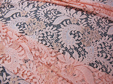 Tessuto di nylon del pizzo dei vestiti da sposa dal rayon del cotone arancio elegante NO--Elastico fornitore
