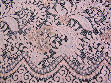 Tessuto di nylon del pizzo dei vestiti da sposa dal rayon del cotone arancio elegante NO--Elastico fornitore