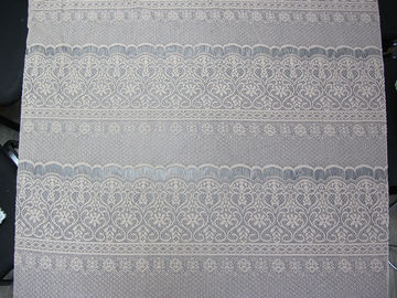Fiore spesso del tessuto elastico di nylon del pizzo del cotone tricottato ciglio grigio per signora Dress fornitore