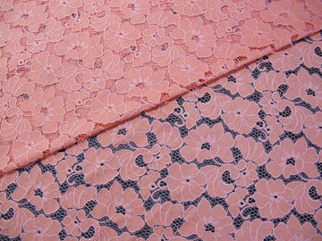 Strizzacervelli-Resistente elegante del pizzo del cotone del vestito dalle signore di rosa floreale di nylon del tessuto  fornitore