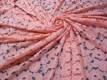 Strizzacervelli-Resistente elegante del pizzo del cotone del vestito dalle signore di rosa floreale di nylon del tessuto  fornitore