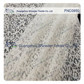 Tessuto di Bush della stella del girasole del pizzo molle del nylon &amp; del cotone per il vestito da signora fornitore