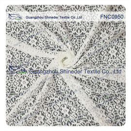 Tessuto di Bush della stella del girasole del pizzo molle del nylon &amp; del cotone per il vestito da signora fornitore