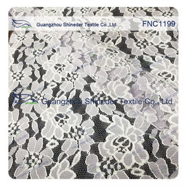 Tessuto di nylon del pizzo del cotone del modello floreale per gli indumenti di modo, vestito da sposa fornitore