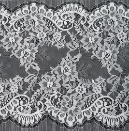 Disposizione di nylon del pizzo dell'occhiello, pizzo nuziale del pettine floreale per il vestito da sera fornitore