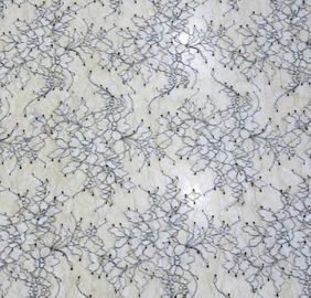 Pizzo colorato per i vestiti da sposa, tessuto francese di Chantilly di progettazioni del pizzo fornitore