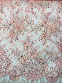 Pizzo colorato per i vestiti da sposa, tessuto francese di Chantilly di progettazioni del pizzo fornitore